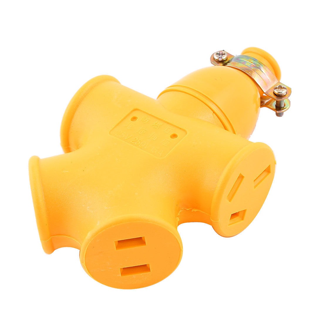 AU US Plug 4 Outlet Splitter Waterproof Power Socket AC125V 250V 15A