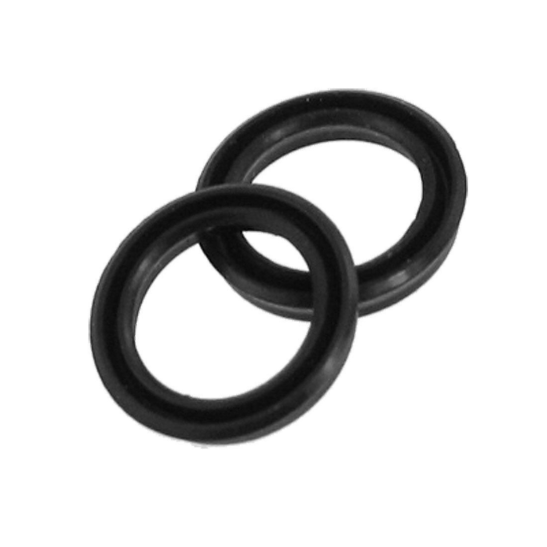 Black 12mm External Diameter Pneumatic Seal O Rings Gaskets 2 Pcs