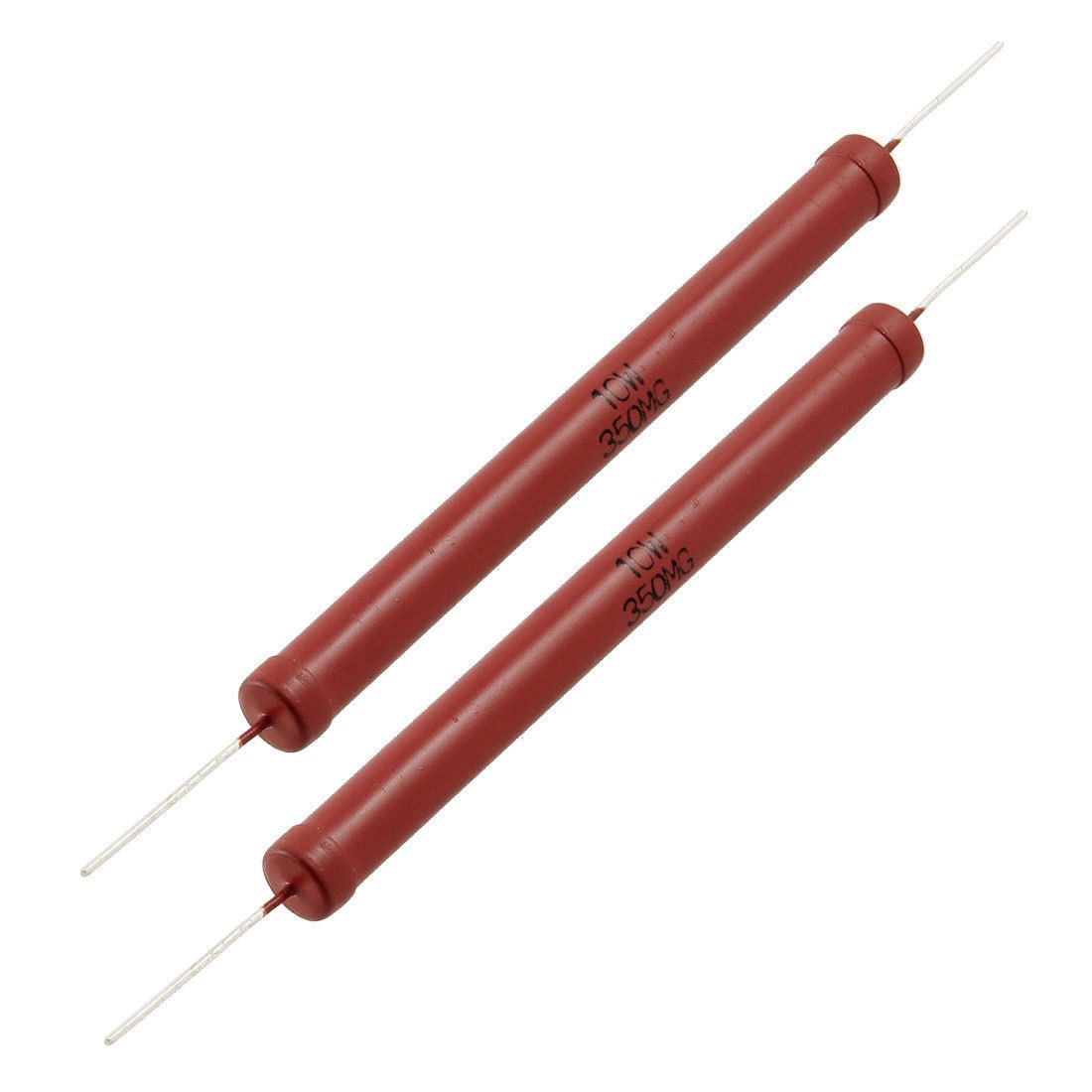 2 x 10W Power Rating 350M Ohm 2% Glass Glaze High Voltage Resistor