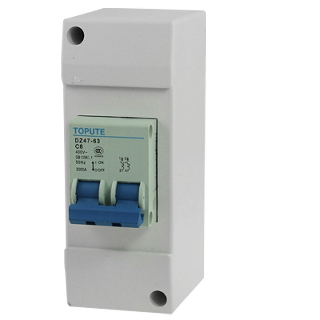 Plastic Housing 400V 3000A 2P 6A C6 Mini Circuit Breaker