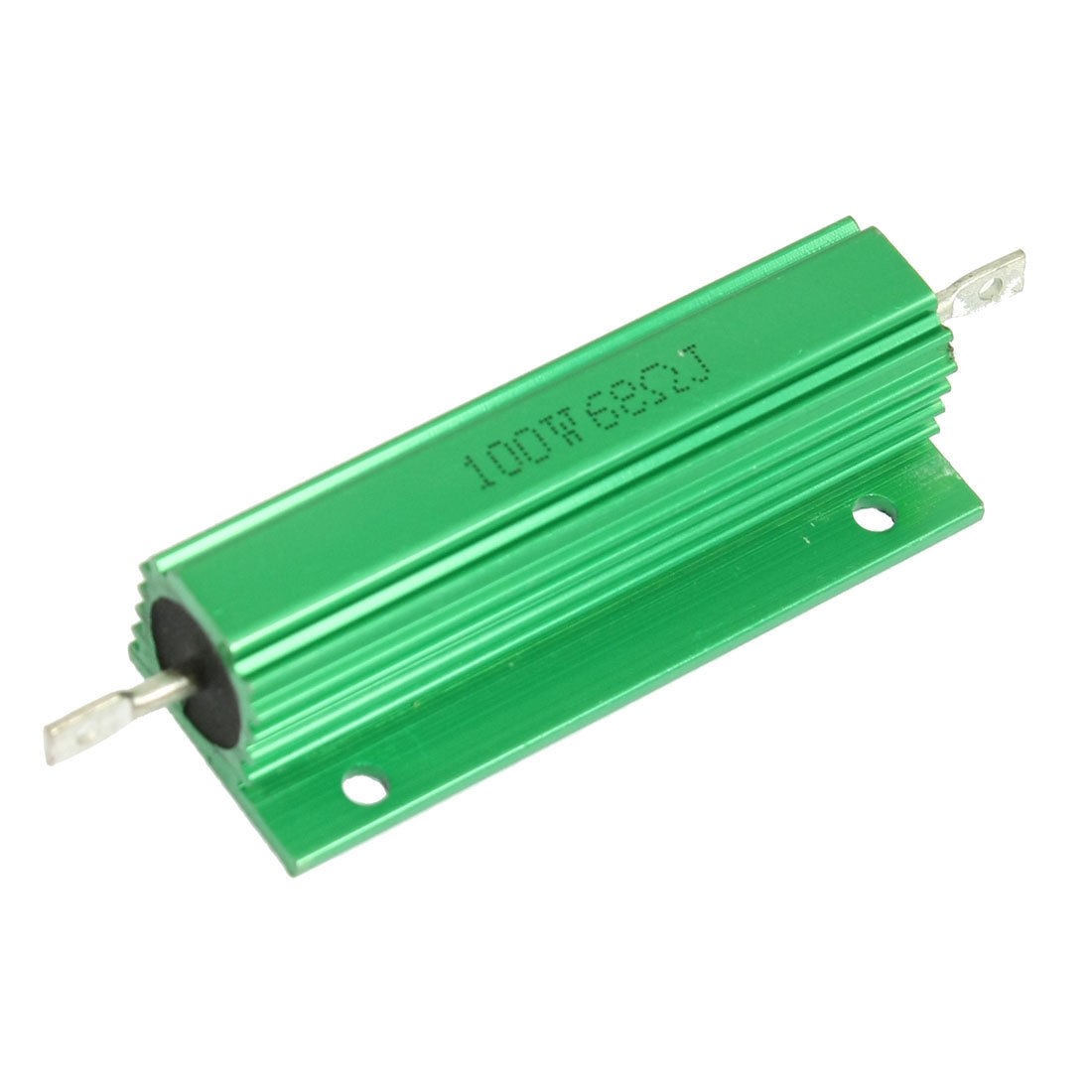 100W 68 Ohm Chassis Mounted Green Aluminum Housed Resistor