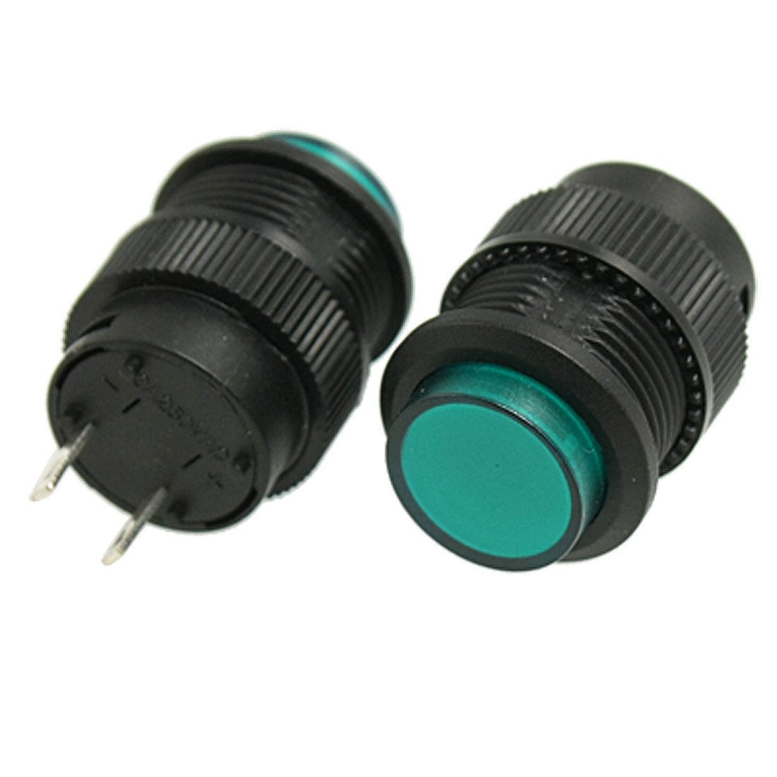 10 Pcs 2 Pin GREEN Cap OFF ON N/O SPST Momentary Push Button Switch