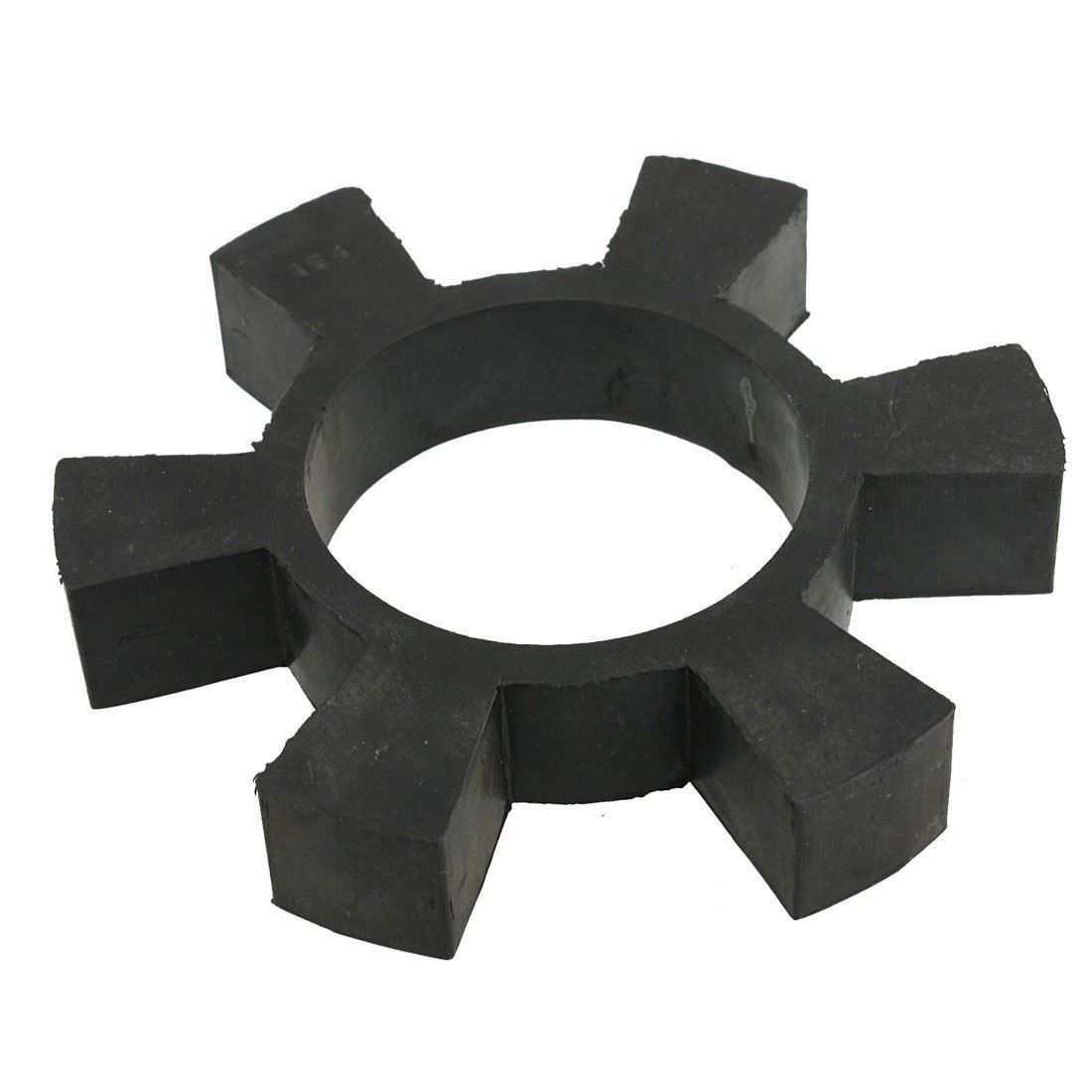 Black 6 Petal Rubber Elastic Damper Coupling Insert Spider Cushion 6 1/16"
