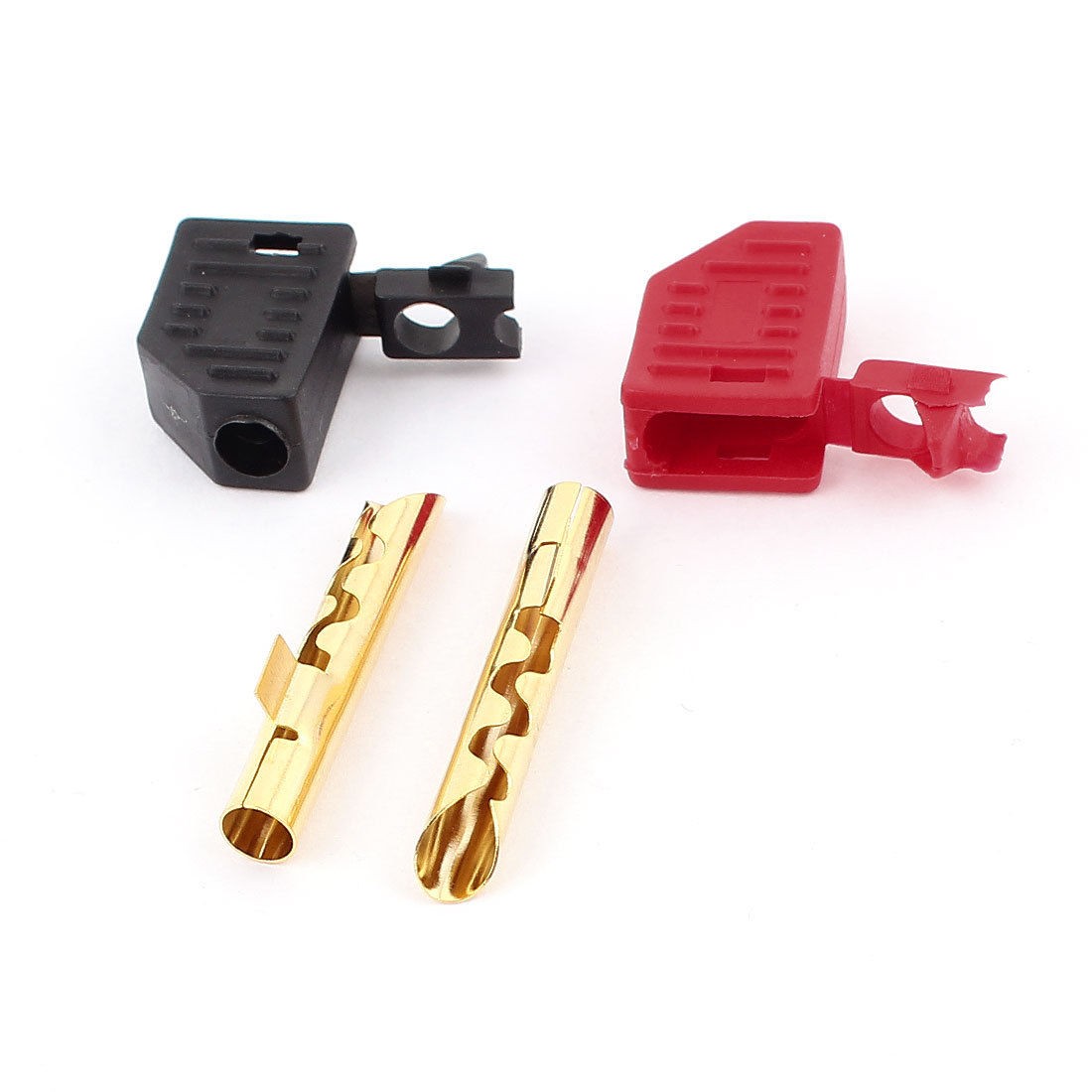 2pcs Stackable BFA 4mm Banana Plug Z Type Speaker Cable Connectors