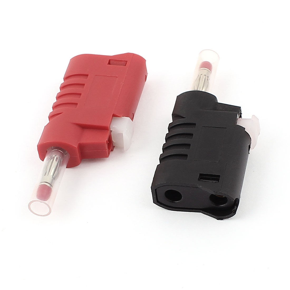 2pcs 4mm Quick Assembly Retractable Shroud Stackable Banana Plugs