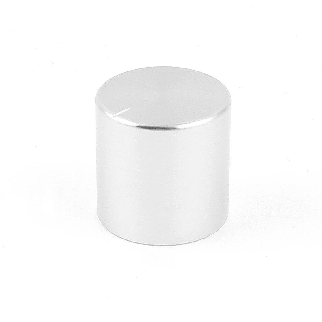 Silver Tone CNC Machined Solid Aluminum HiFi Speaker Radio Volume Knobs 25x25mm