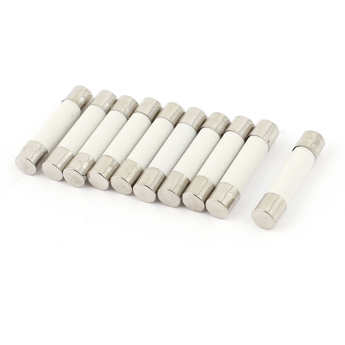 10pcs 250V 4A Fast Blow Ceramic Fuses Tubes 6mm x 30mm