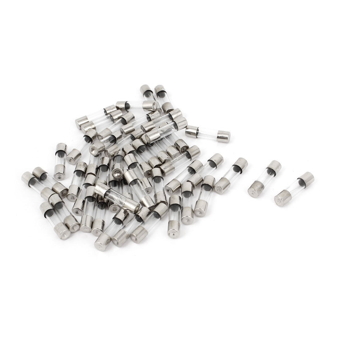 50 Pcs F3 15AL250V 5mmx20mm Fast Blow Type Cartridge Glass Tube Fuse 250V 3A