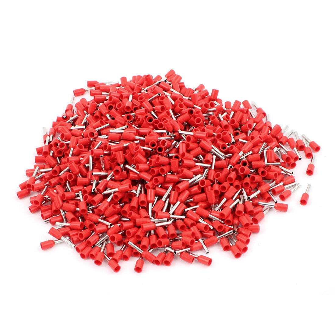 1000pcs E1008 Wire Crimp Connector Insulated Ferrule Cord End Terminal AWG18 Red