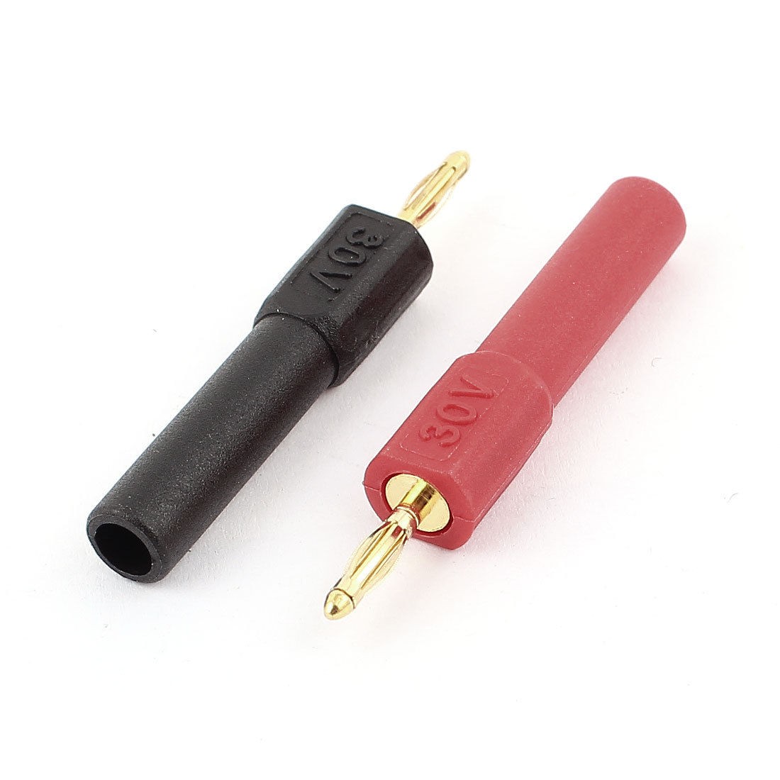 2pcs Gold Plated 2mm Male to 4mm Female Banana Plug Jack Probes Adapters
