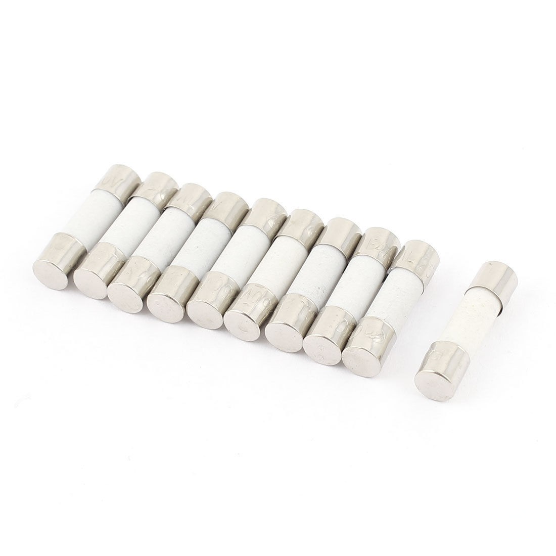 10 Pcs 250V 63mA F63MA Fast Blow Ceramic Fuses Tubes 5mm x 20mm