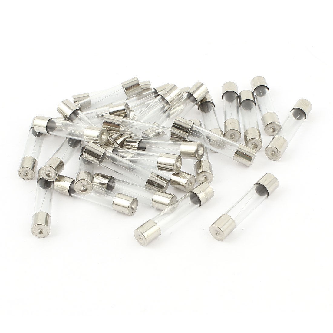 30pcs 6x30mm 3 15A 250V Quick Blow Fast Acting Cylindrical Glass Tube Fuse