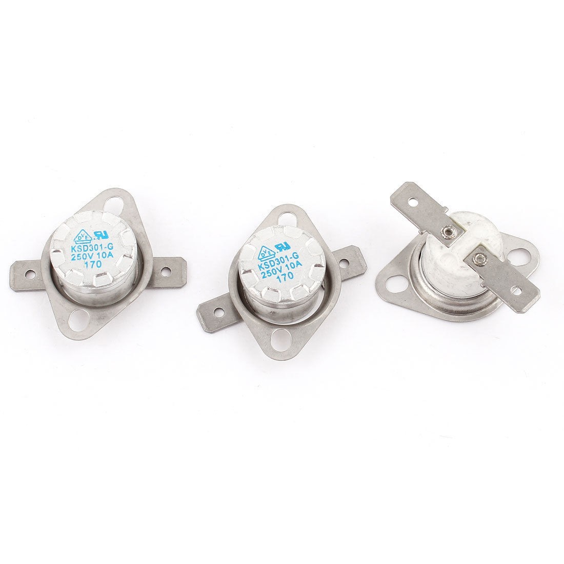 3 Pcs KSD301 Temperature Switch Thermostat 170 Celsius 250V 10A