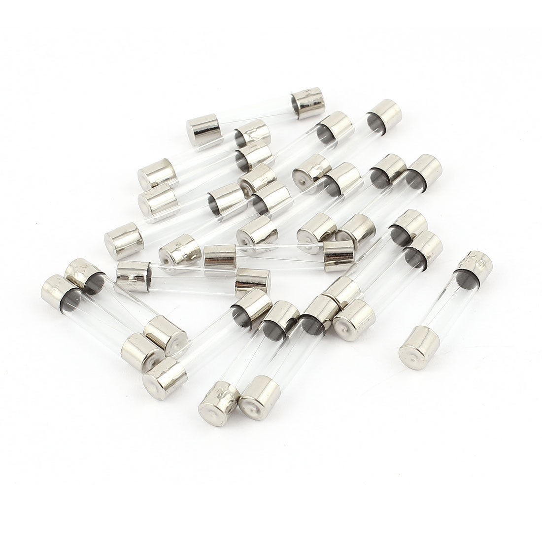 20pcs Quick Blow Low Breaking Capacity Cartridge Glass Tube Fuse 6x30mm 2A 250V