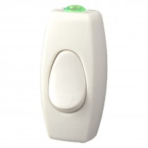 Replacement White Plastic In Line Cord Switch AC 220V