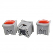 3 Pcs Red Push Button Momentary Tact Tactile Key Switch Non Lock 2 Pin 14 x 14mm