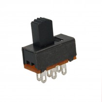 10 Pcs x AC 50V 0.5A 2 Position DPDT 2P2T Miniature Vertical Slide Switch 6 Pin