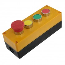 AC 400V 240V Red Green Yellow Emergency Stop Mushroom Switch Push Button Station