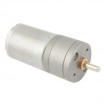 12V 40-50mA 400RPM 4mm Shaft 25mm Diameter DC Geared Motor w Gearbox