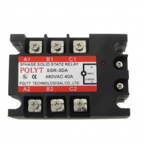 3-phase Solid State Relay SSR-3DA DC-AC 40A 3-32VDC / 480VAC