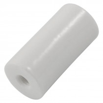 5.5mm Threaded 15mm Depth 40mm Long Stand Off Ceramic Insulator White