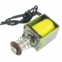 DC 24V 8.22W 0.34A Push Type Open Frame Solenoid Electromagnet