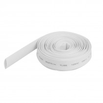 Ratio 2:1 9mm Dia White Polyolefin Heat Shrinkable Tube 6M Long