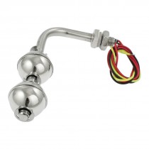 Water Level Sensor 4 Wire Dual Balls Stainless Steel Floating Switch