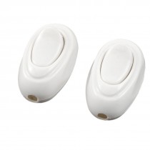 2 Pcs Single Pole Bedroom In Line Cord Switches AC 250V 4A