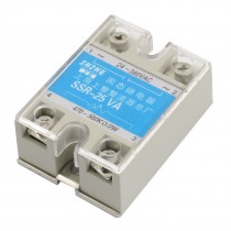 SSR-25VA 25A AC 24-380V Output Covered Adjustable Solid State Module Relay