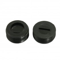 2 Pcs Threaded 20mm Diameter Carbon Brush Holder Back Cap