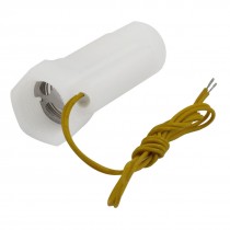 White Plastic Shell Magnetic Water Flow Switch Flowmeter w Inner Outer Thread