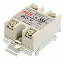 SSR 25A Single Phase Resistance Type Adjustable Solid State Relay DIN Rail Mount