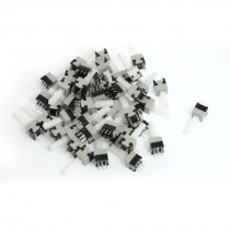 50 Pcs Latching Type 6 Pin Torch Push Button Switch 8.5x8.5mm