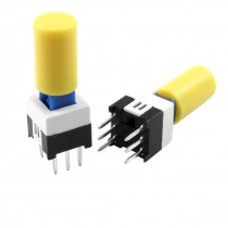 10 Pcs 7 x 7mm x 20mm PCB Momentary Tact Tactile Push Button Switch 6 Pin w Cap