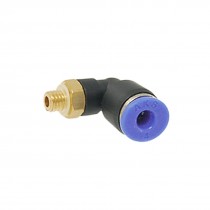 2 Pcs 4mm x M5 Pneumatic Connector Elbow Quick Fittings