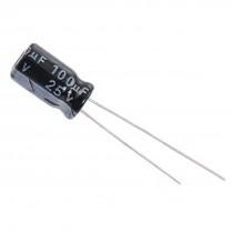 100 Pcs 100uF 25V Volt Radial Lead Electrolytic Capacitor