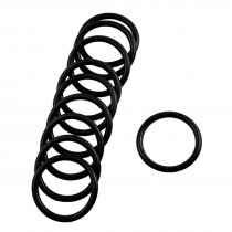 10 Pcs Mechanical Black Rubber O Ring Oil Seal Gaskets 31mm x 25mm x 3.1mm