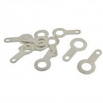 10 x 5/32" Stud Non Insulated Bare Ring Lug Terminal Connector
