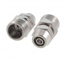 2 x 1/4" Male Threaded 6mm Pipe Air Pneumatic Quick Coupler Connectors