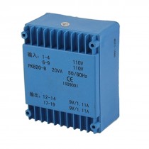 20VA Double Way Output Encapsulated Transformer 110V