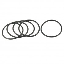 65mm x 58mm x 3.5mm Rubber Sealing Oil Filter O Rings Gaskets 5 Pcs