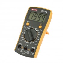 Yellow Black AC DC Voltage Ohm Testing Digital Multimeter w 2 Test Leads