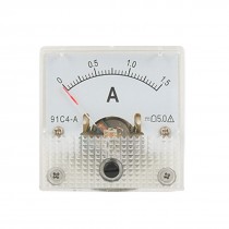 91C4 DC 1.5A Analog Current Panel Meter Gauge Ammeter