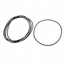 5 Pcs 125mm x 119mm x 3.1mm Rubber Sealing Oil Filter O Rings Gaskets Black