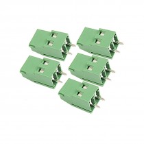 5 Pcs 2 Pin 5mm Pitch PCB Screw Terminal Block 300V 25A Somkn