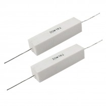 2x 20W 1 Ohm 5% Ceramic Cement Power Resistor 20 Watt