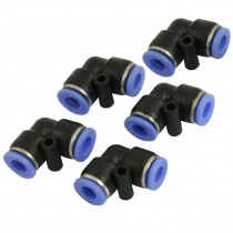 5 Pcs 6mm to 6mm L Shaped Pneumatic Push in Elbow Fittings Connector