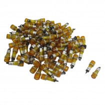 100 Pcs DC 24V 10mm Orange Illuminated Signal Indicator Light Pilot Lamp XD10-3
