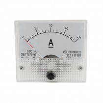 85C1-A DC 0-20A Analog Panel Meter Ammeter Amperemeter